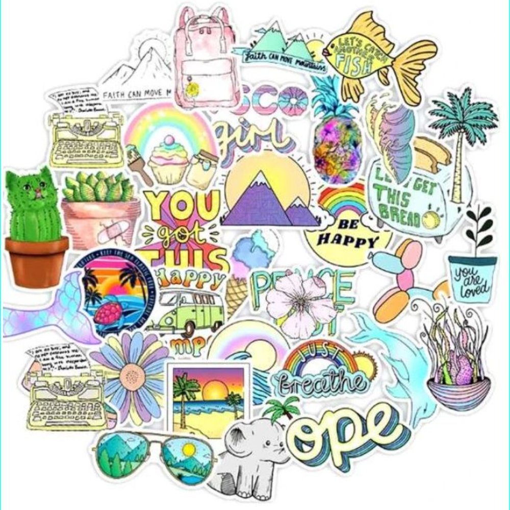 50 Stickers | No Repeats | 2 - 3 inch | Brand New